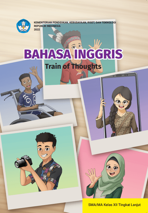 Buku Audio Bahasa Inggris: Train of Thoughts untuk SMA/MA Kelas XII Tingkat Lanjut