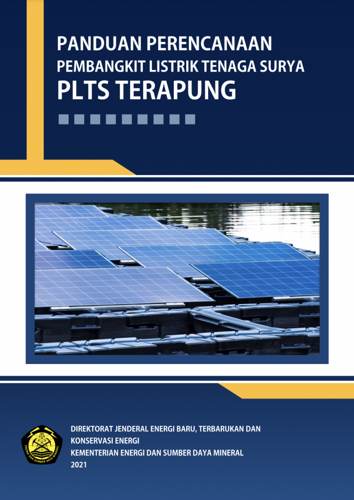  Kover Buku Panduan Perencanaan Pembangkit Listrik Tenaga Surya (PLTS) Terapung.
