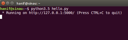  Instalasi Flask dan Contoh Program Hello World