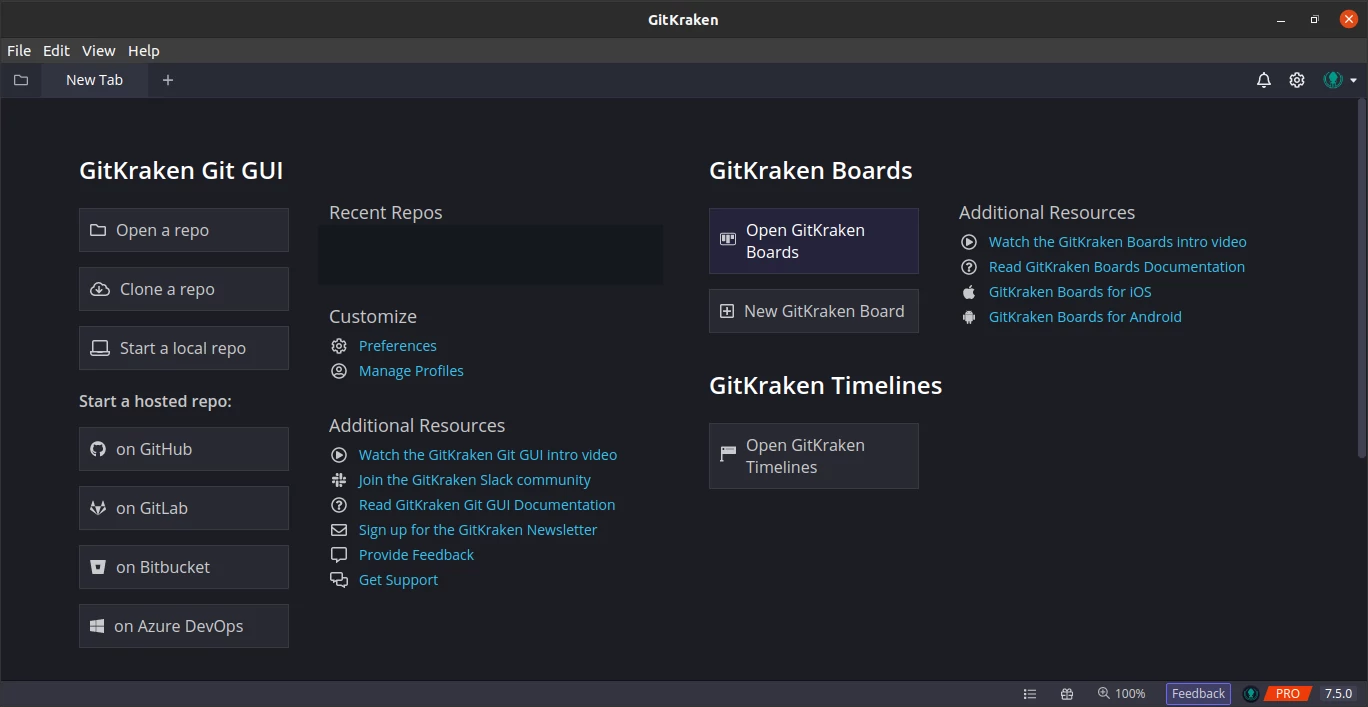  Tampilan GitKraken