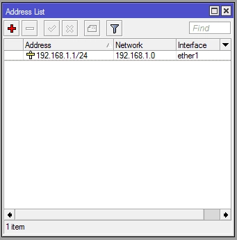  Konfigurasi IP Address di MikroTik