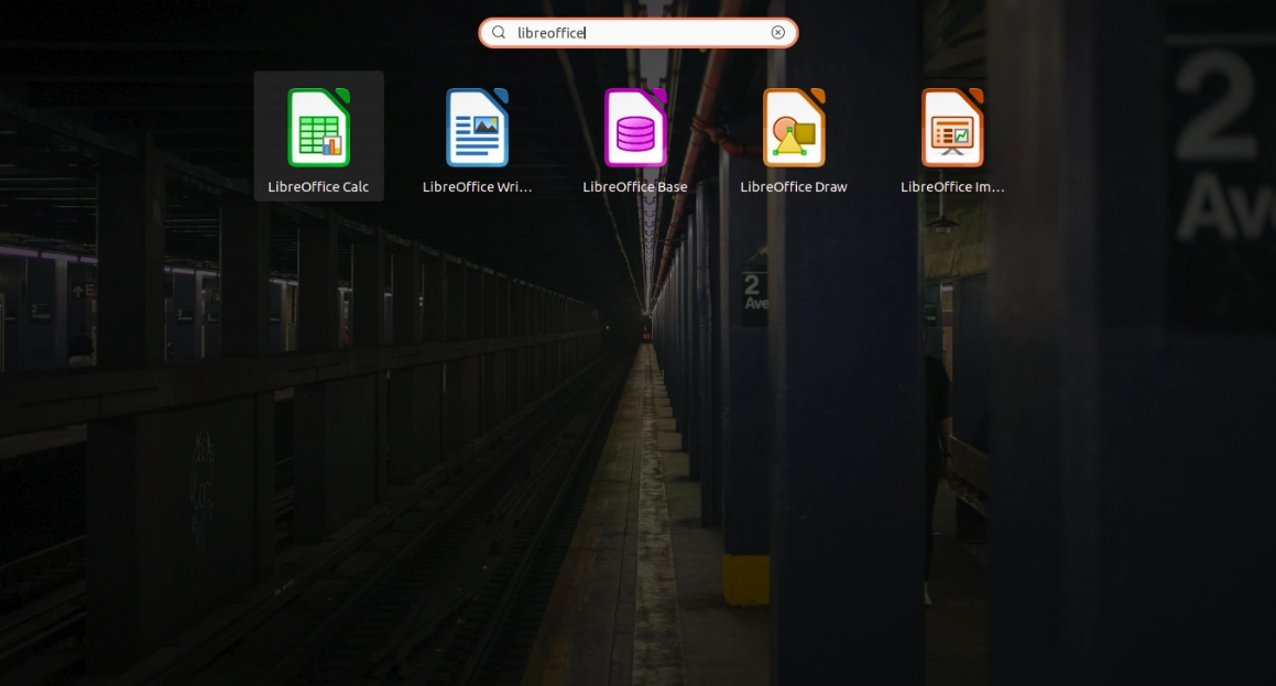 Paket aplikasi perkantoran yang ada di LibreOffice.