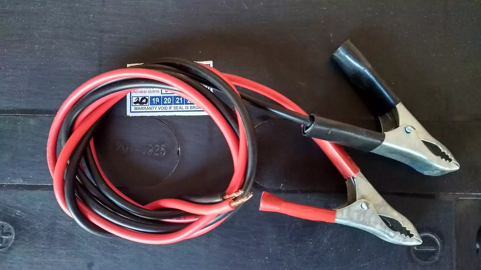  Kabel untuk baterai 2x2.5mm dan jepit buaya